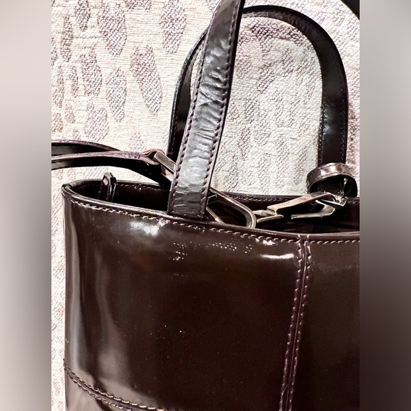 Sold! Gucci tote with strap and charm in dark chocolate brown - Picture 5 of 9